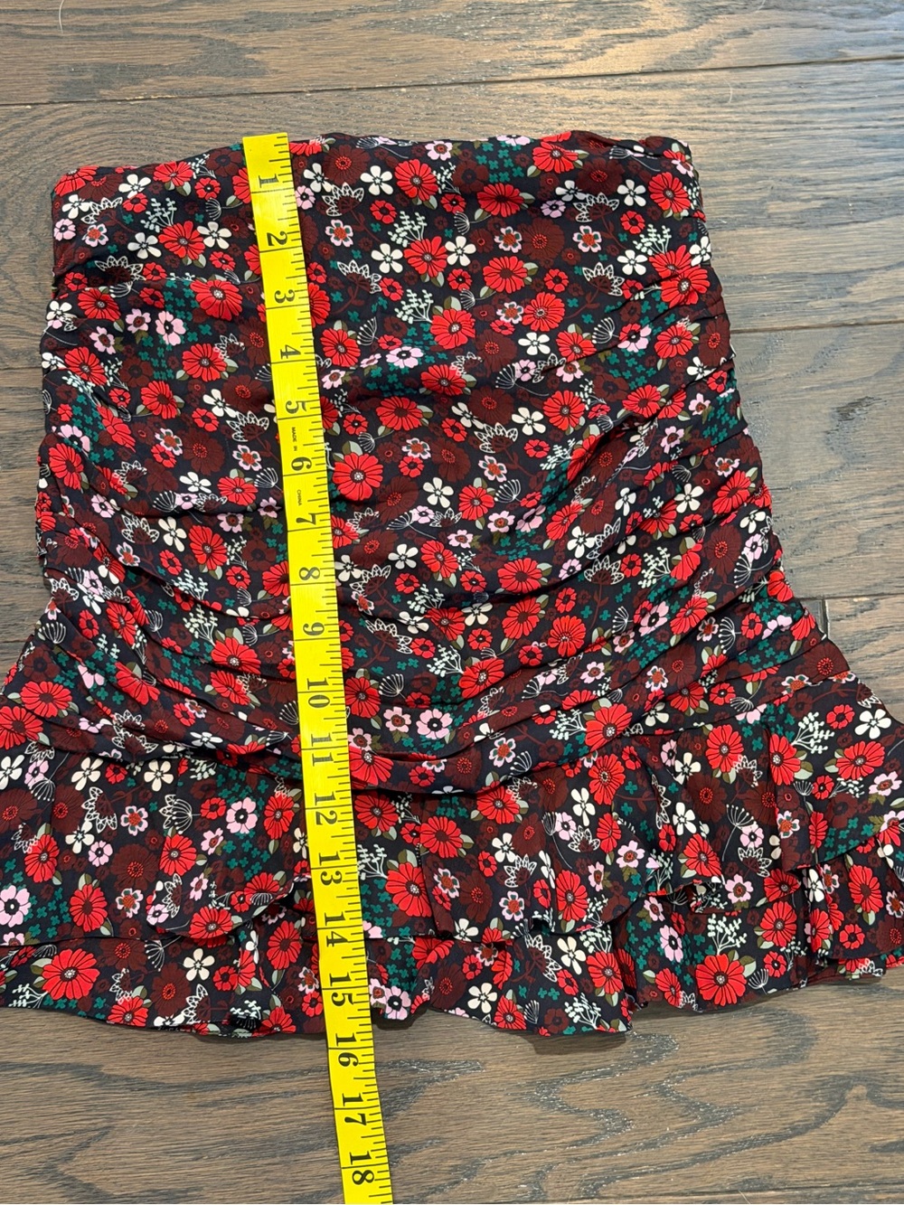 LES COYOTES DE PARIS Girls Red Floral Skirt Size 10 NWT - Picture 5 of 8